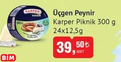 KARPER PİKNİK ÜÇGEN PEYNİR KARPER PİKNİK ÜÇGEN PEYNİR